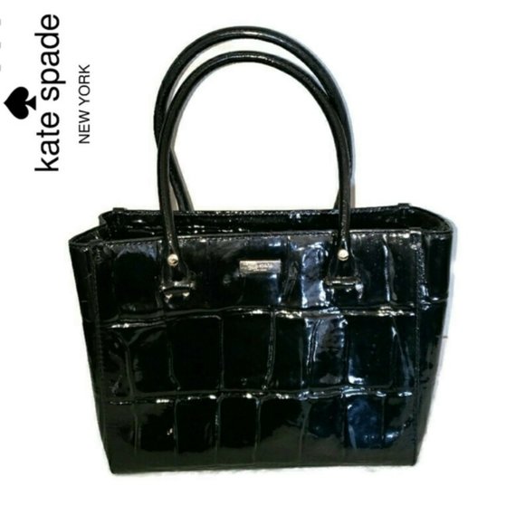 Kate Spade Quinn Wellesley Black leather handbag